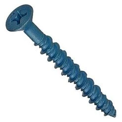 Blue Masonry Screws 3/16" X 45mm Countersunk