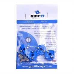 Grip It Universal Plasterboard Fixings Type 25-2 Blue Pack Of 4 Gripit -Draper || DeWALT || Stanley Sales 0060541 700
