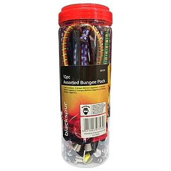 Blackspur Assorted Bungee Elastic Straps Cords Pack Of 10 3 Blackspur Assorted Bungee Elastic Straps Cords Pack Of 10