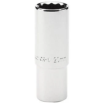 Draper 1/2" Sq. Drive Hi-Torq Deep Socket - 12 Point 3 Draper 1/2" Sq. Drive Hi-Torq Deep Socket - 12 Point