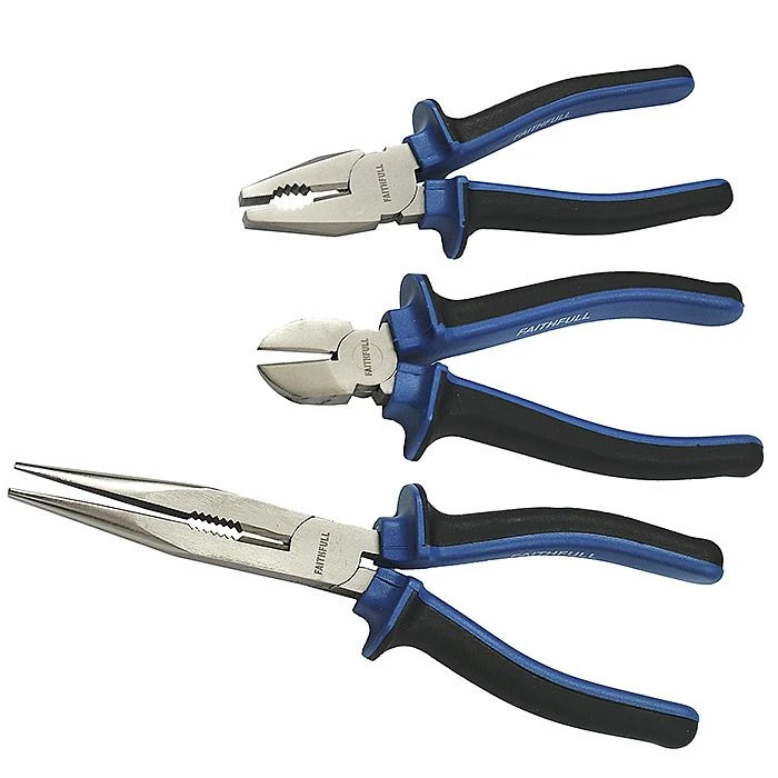 Faithfull FAIPLSET3LN 3 Piece Plier Set 4 Faithfull FAIPLSET3LN 3 Piece Plier Set - Image 2