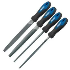 Draper 44962 4 Piece 200mm Soft Grip Engineers File Set
