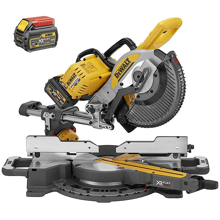 DeWalt DCS727T2 54V XR 250mm FlexVolt Mitre Saw With WTC 2 X 6.0Ah Batteries DCS727 4 DeWalt DCS727T2 54V XR 250mm FlexVolt Mitre Saw With WTC 2 X 6.0Ah Batteries DCS727 - Image 2