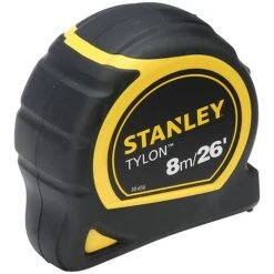 Stanley 8m/26' Tape Measure Tylon Blade -Draper || DeWALT || Stanley Sales 0094461 700