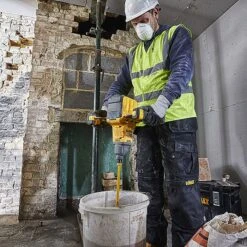 DeWalt DCD240X2 54V XR Flexvolt Paddle Mixer Mixing Drill 2x 9.0Ah Batteries -Draper || DeWALT || Stanley Sales 0096381 700