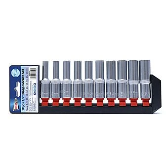Streetwize 1/2" 10 Piece Deep Socket Set - Metric 3 Streetwize 1/2" 10 Piece Deep Socket Set - Metric