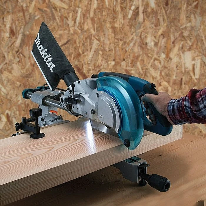 Makita LS0815FLN 216mm Sliding Compound Mitre Saw 7 Makita LS0815FLN 216mm Sliding Compound Mitre Saw - Image 5