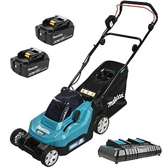 Makita DLM382CT2 Lawnmower 36v (2x18v) 38cm Lawn Mower With 2 X 5.0Ah Batteries 3 Makita DLM382CT2 Lawnmower 36v (2x18v) 38cm Lawn Mower With 2 X 5.0Ah Batteries