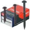 TIMco No.10 Blackjax Woodscrews Roundhead 200 Box -Draper || DeWALT || Stanley Sales 0101586 340